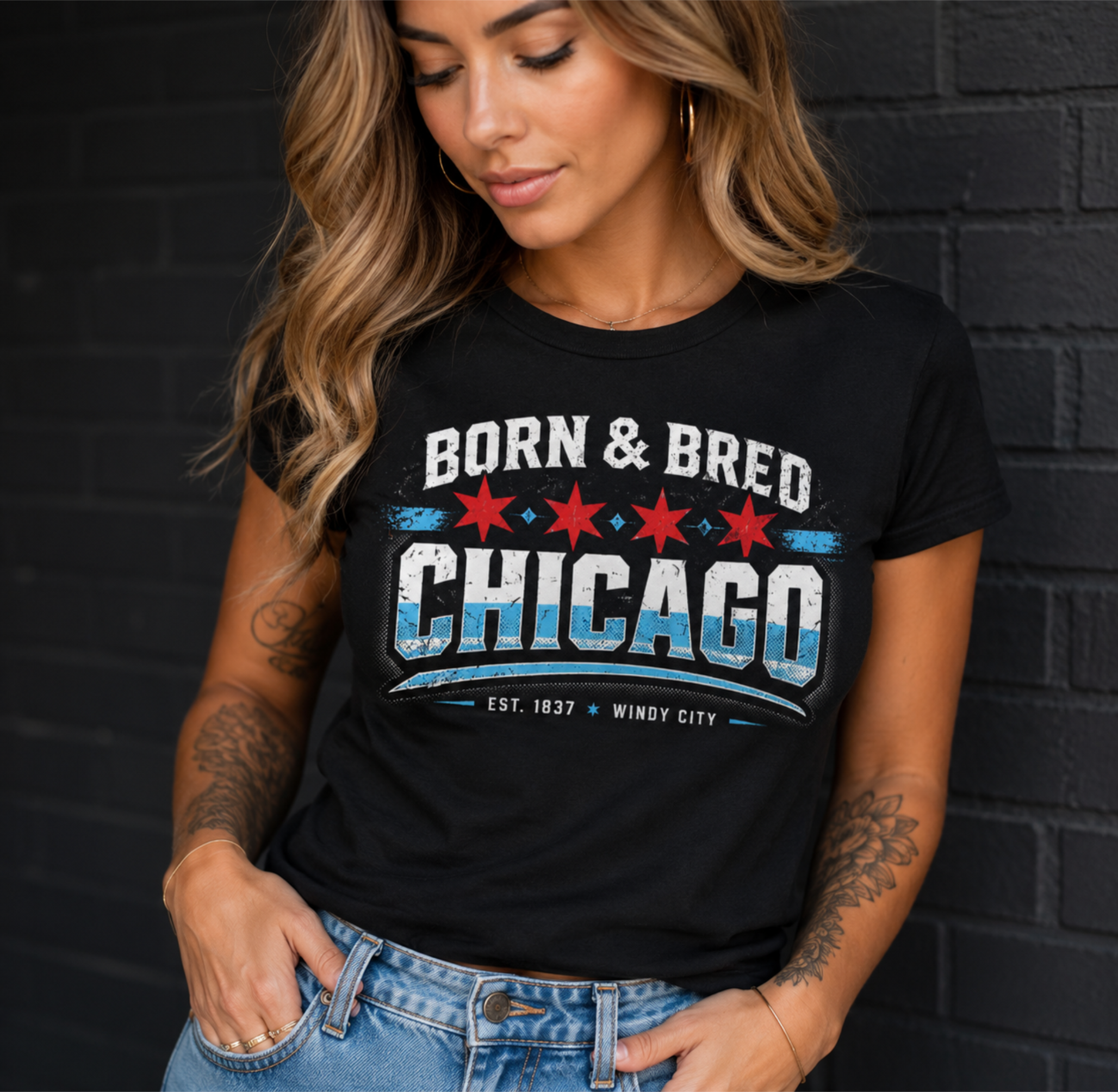 Born & Bred Chicago Graphic Tee