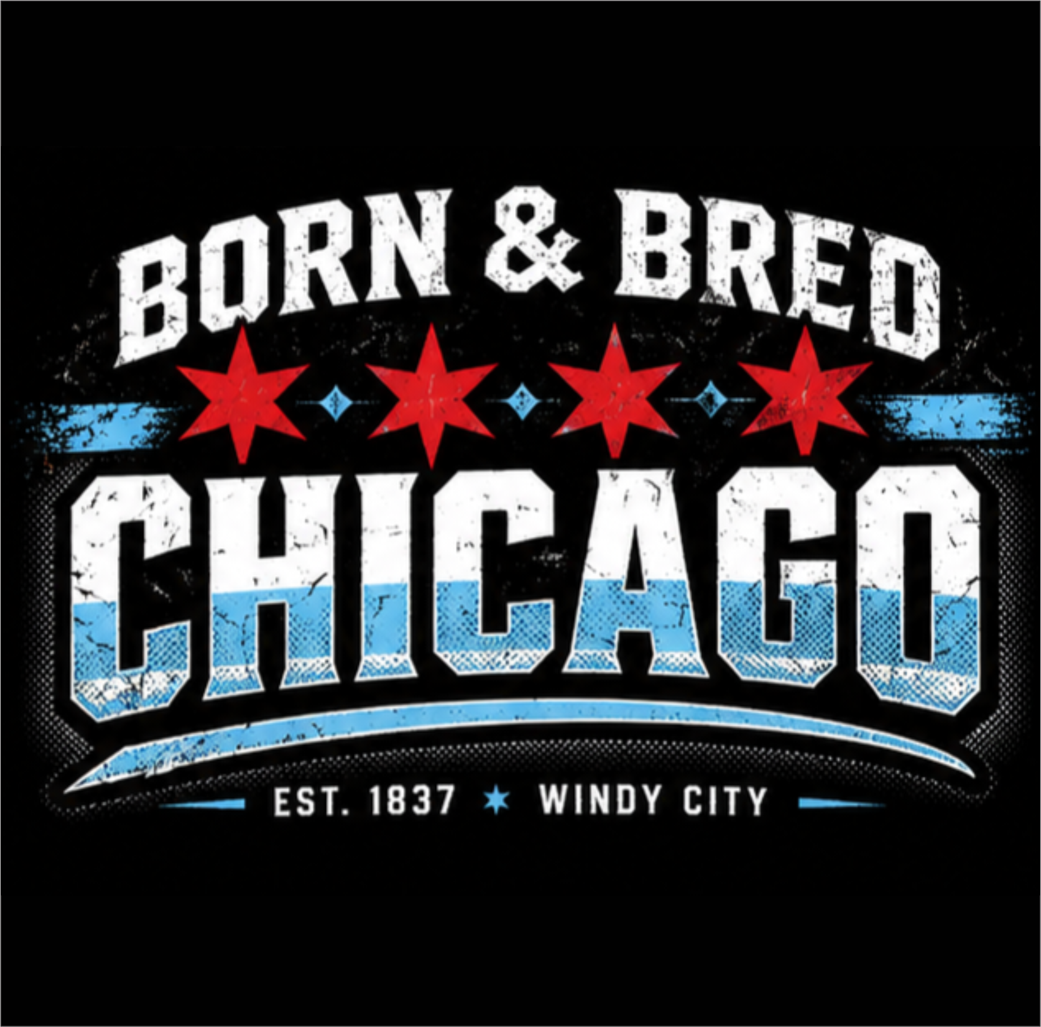 Born & Bred Chicago Graphic Tee