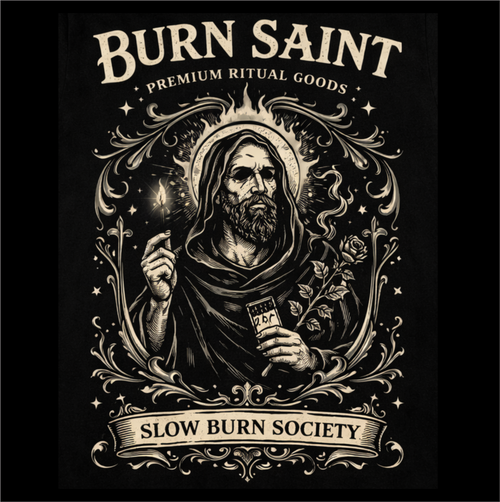 Burn Saint – Slow Burn Society Graphic Tee