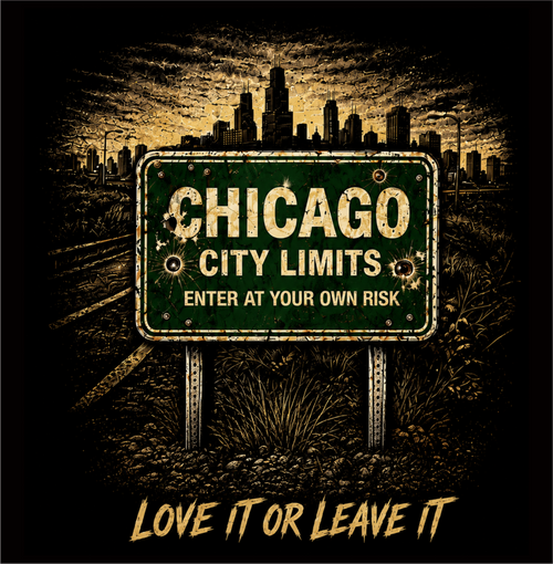 Chicago City Limits – Enter At Your Own Risk Graphic Tee
