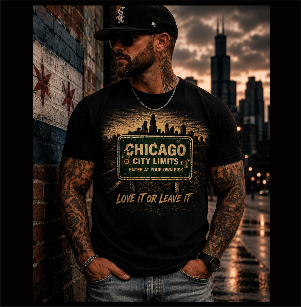 Chicago City Limits – Enter At Your Own Risk Graphic Tee