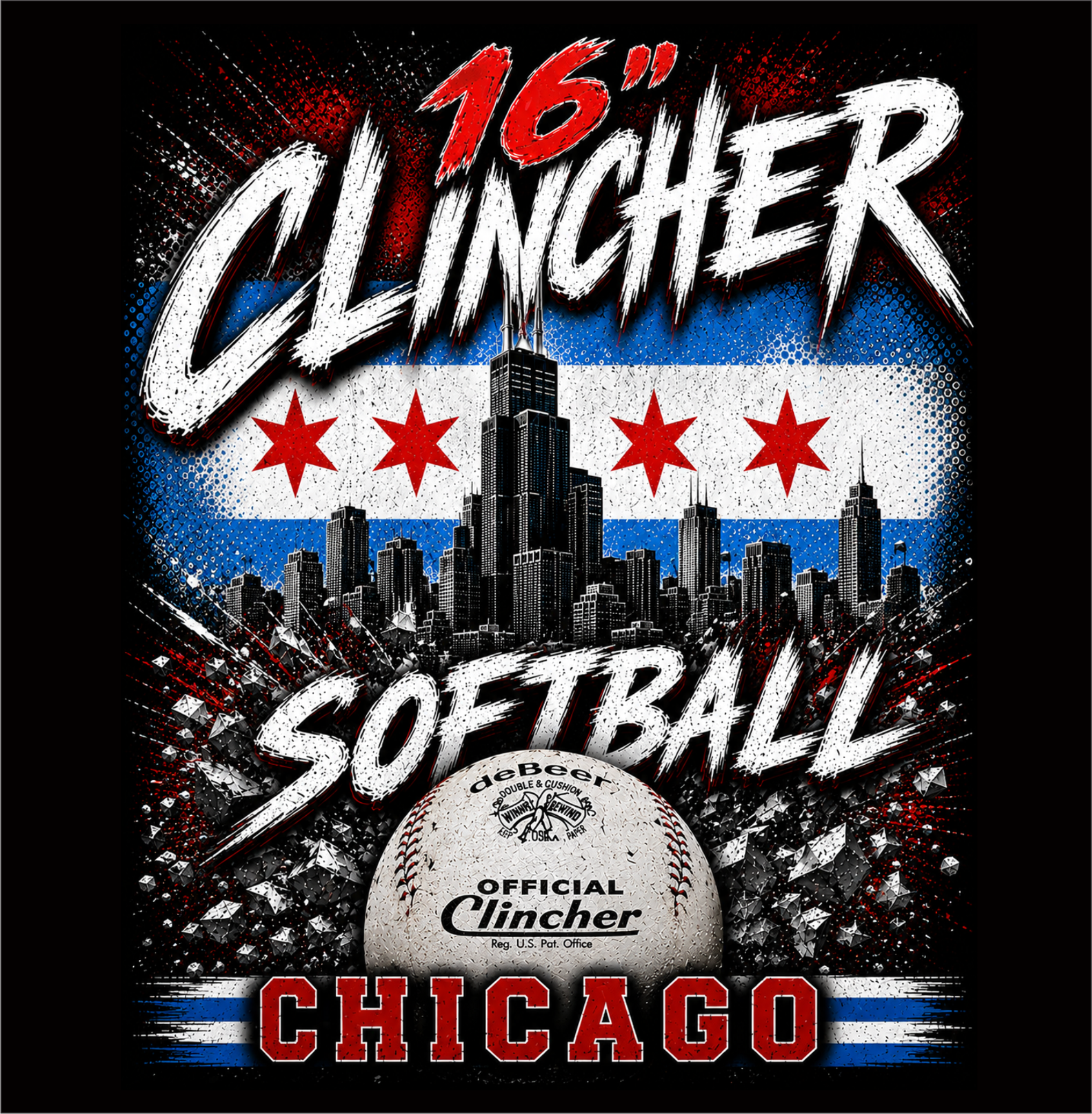 16" Clincher – Chicago Softball Graphic Tee