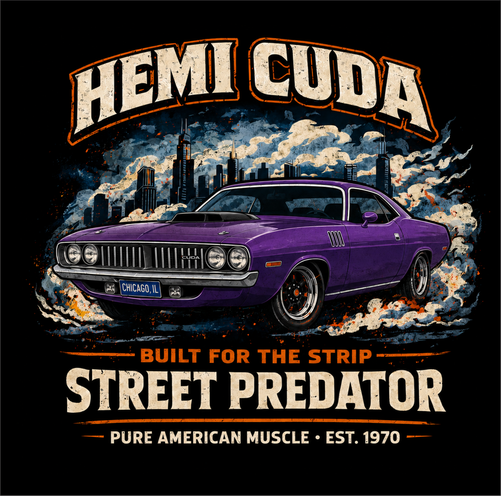 Hemi Cuda Street Predator Graphic Tee