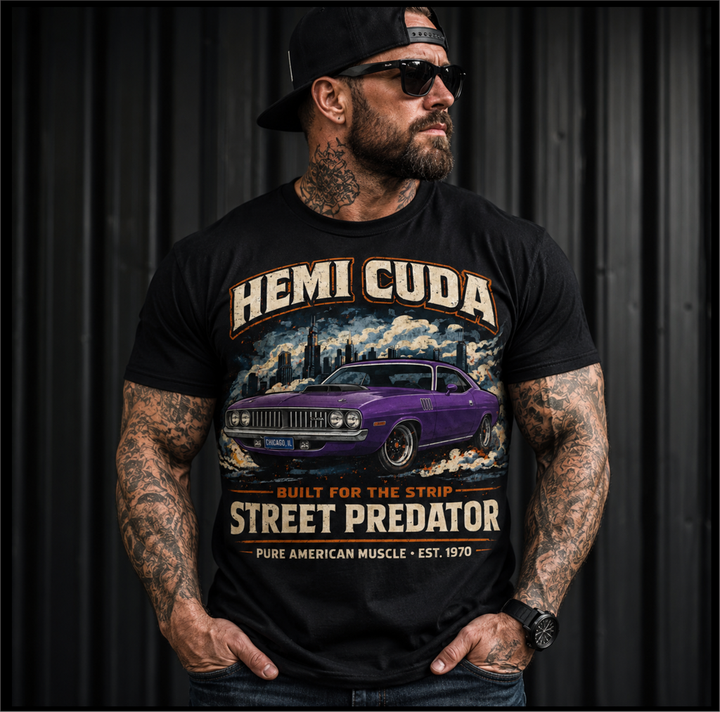 Hemi Cuda Street Predator Graphic Tee