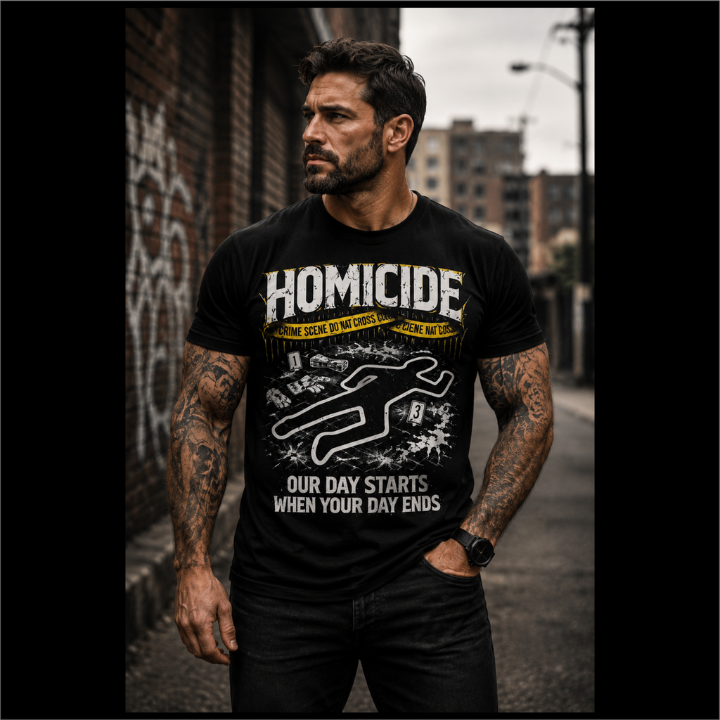 Homicide – Our Day Starts When Your Day Ends T-Shirt