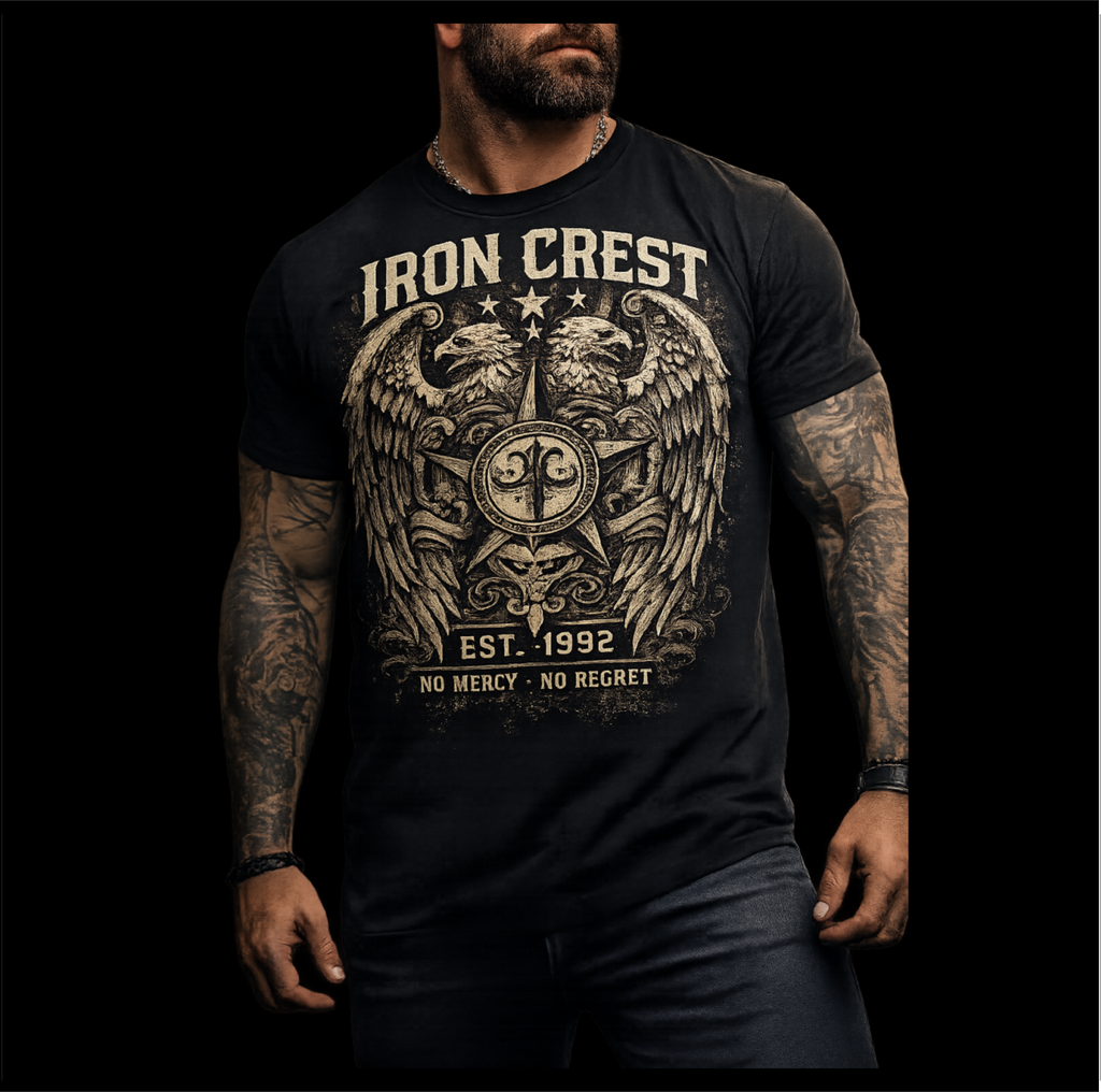 Iron Crest – No Mercy No Regret T-Shirt