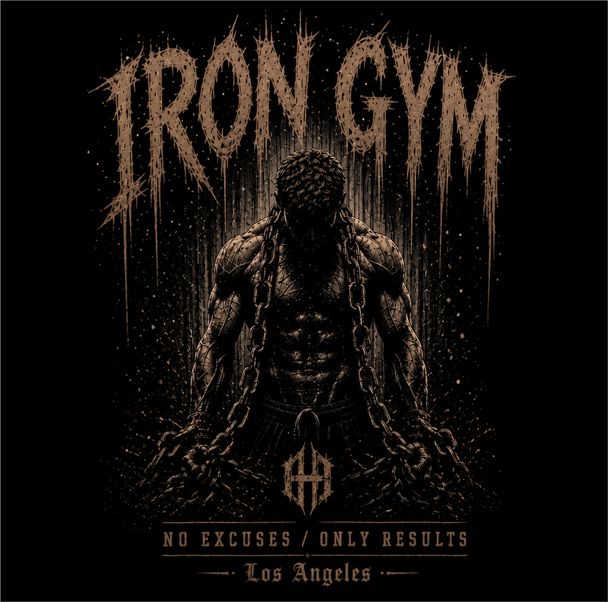 Iron Gym T-Shirt – No Excuses / Only Results