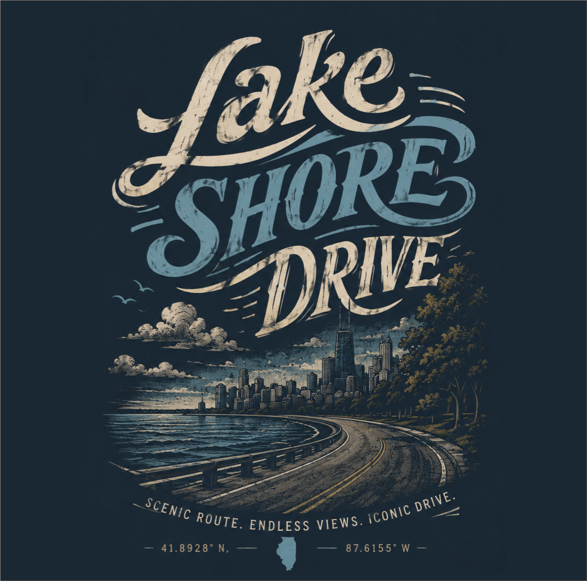 Lake Shore Drive Tee