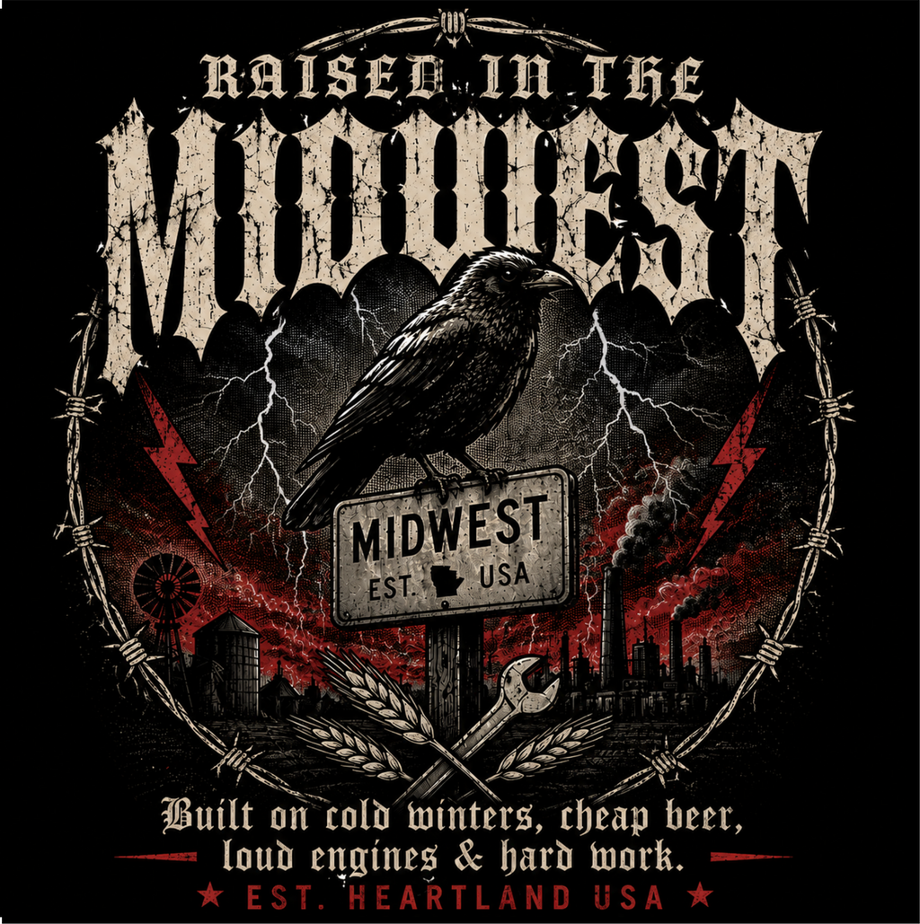 Raised in the Midwest Graphic Tee