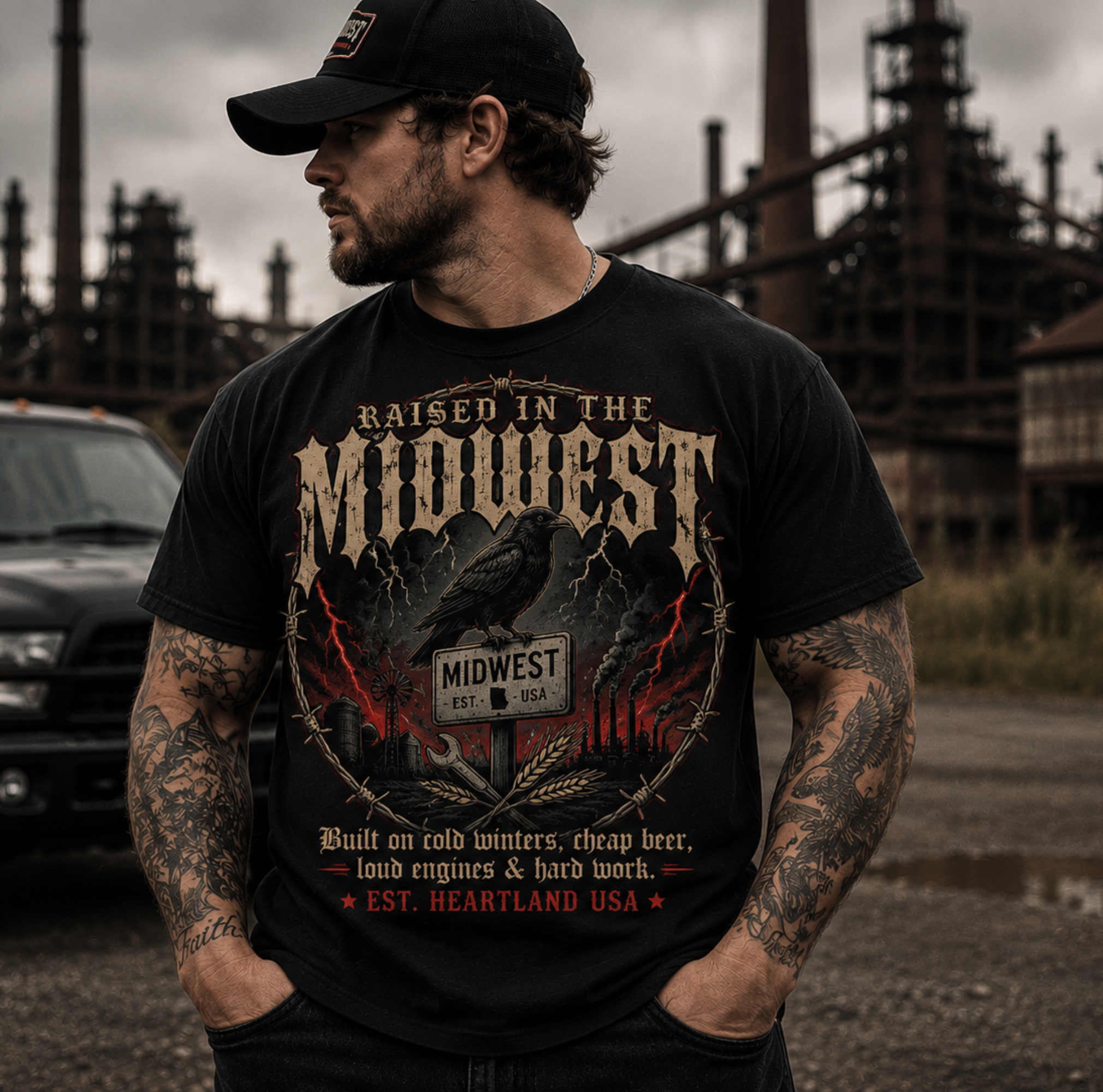 Raised in the Midwest Graphic Tee