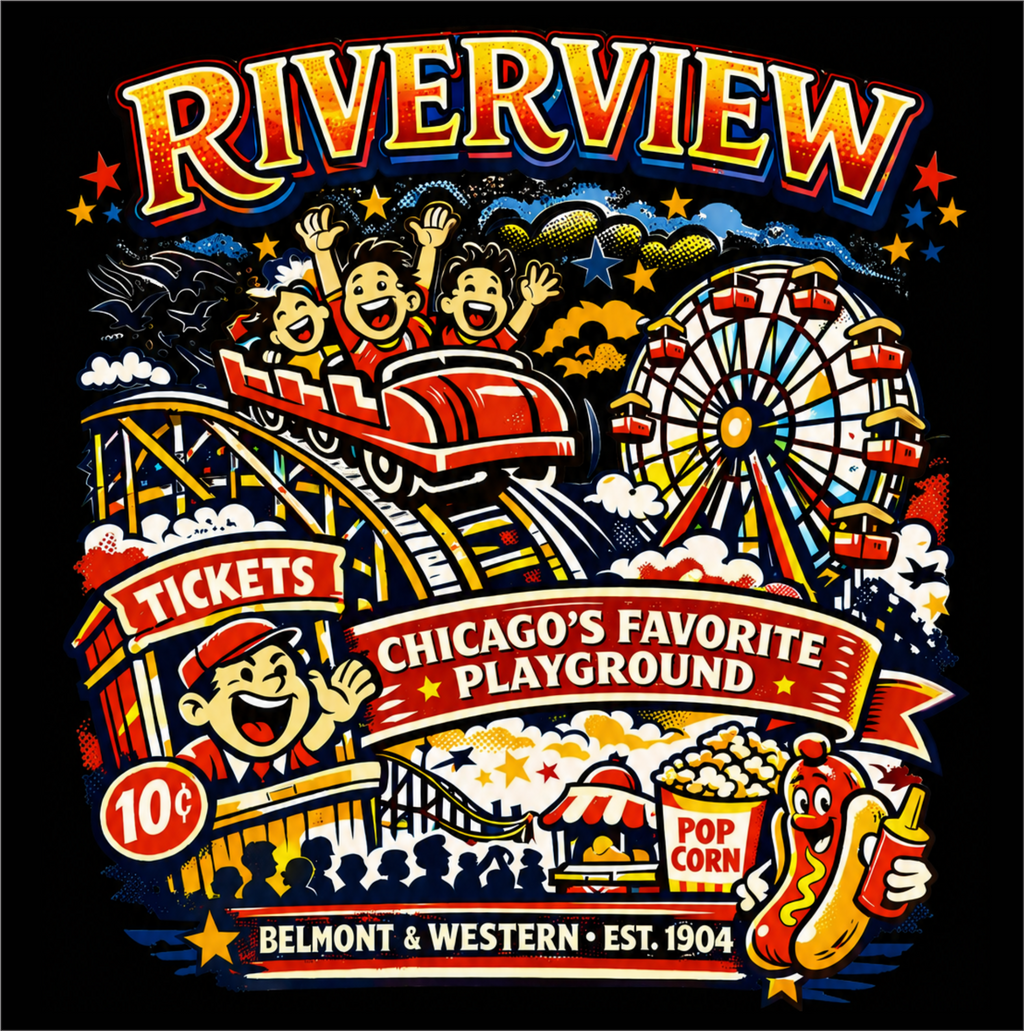 Riverview – Chicago's Favorite Playground Graphic Tee
