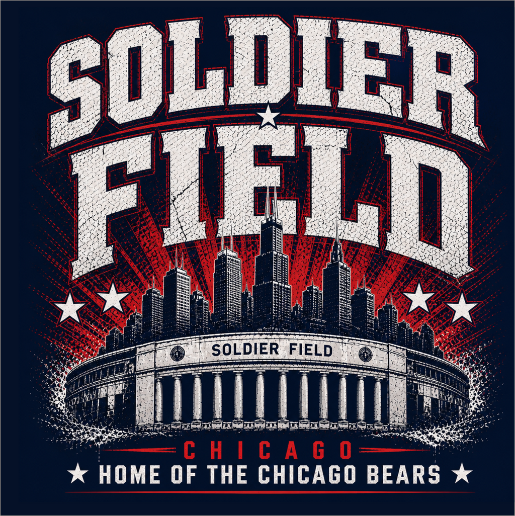 Soldier Field Chicago Graphic Tee