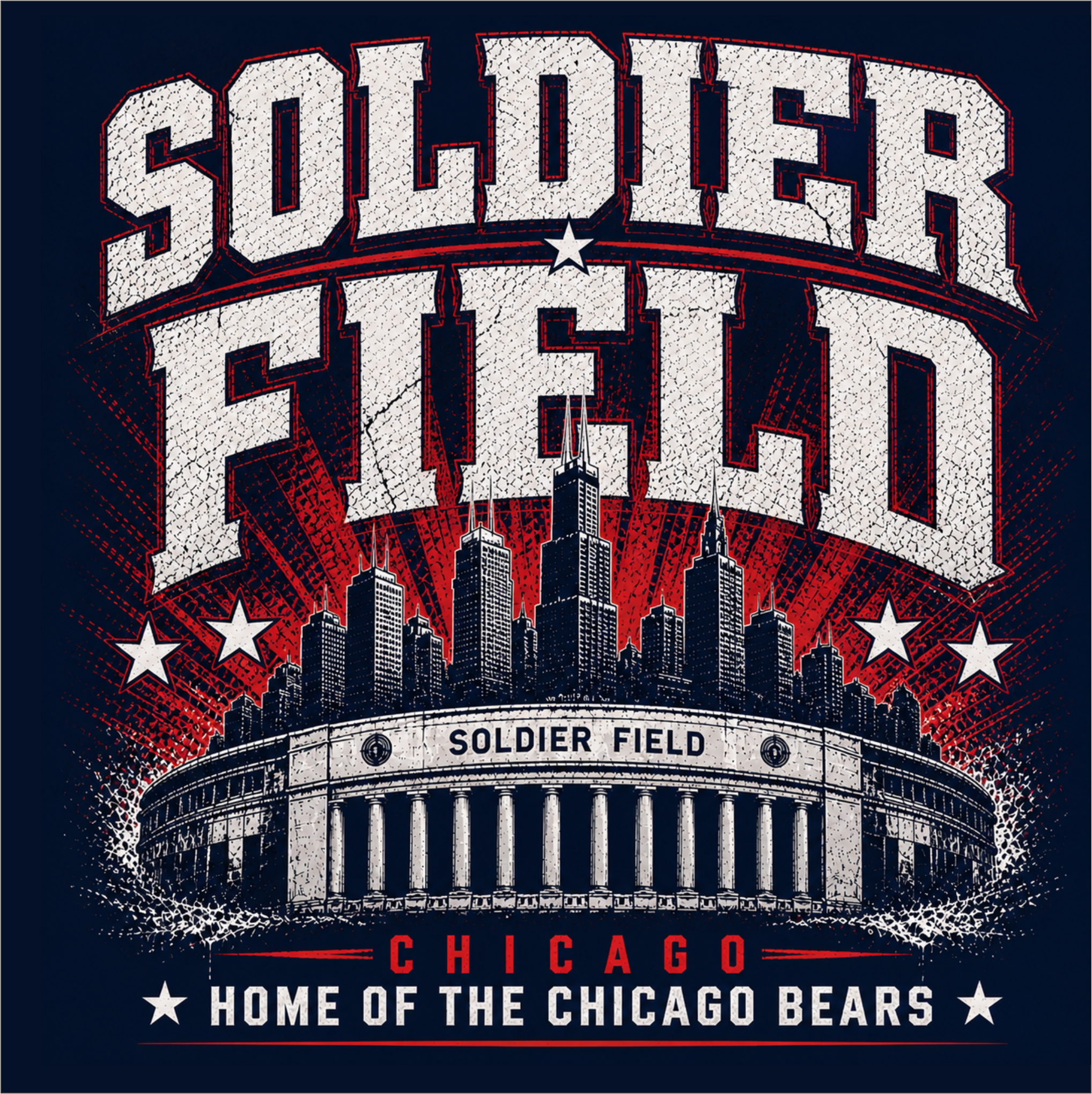Soldier Field Chicago Graphic Tee