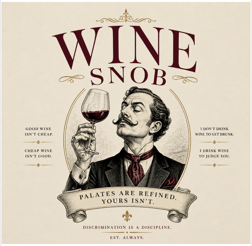 Wine Snob Graphic Tee