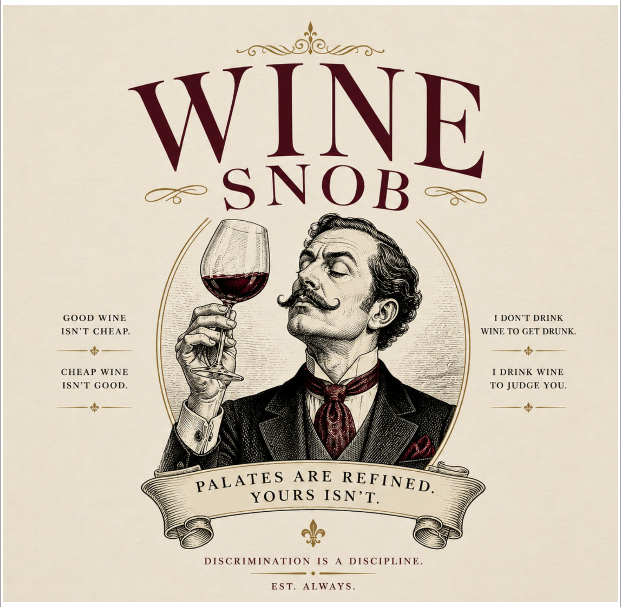 Wine Snob Graphic Tee
