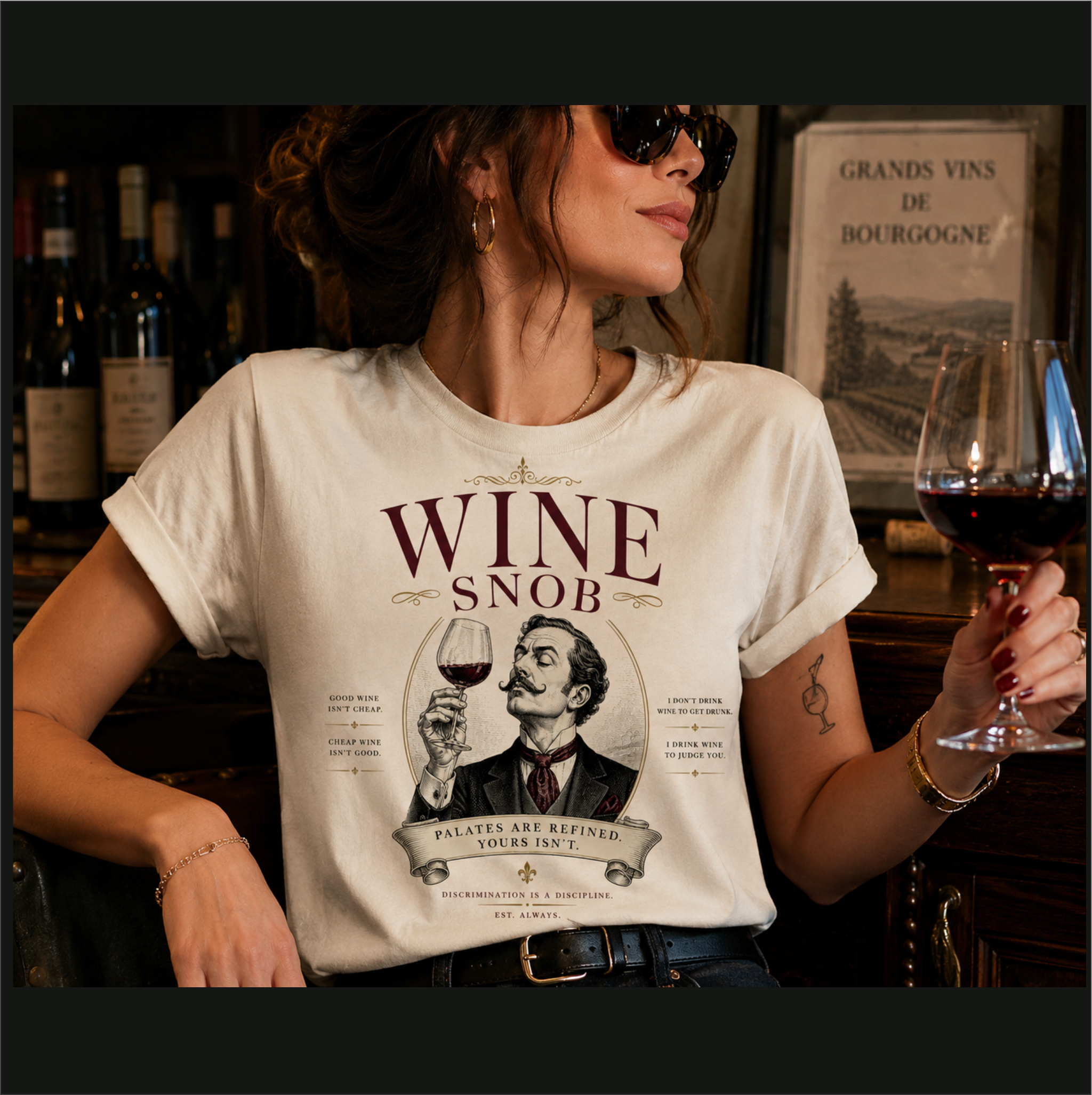 Wine Snob Graphic Tee