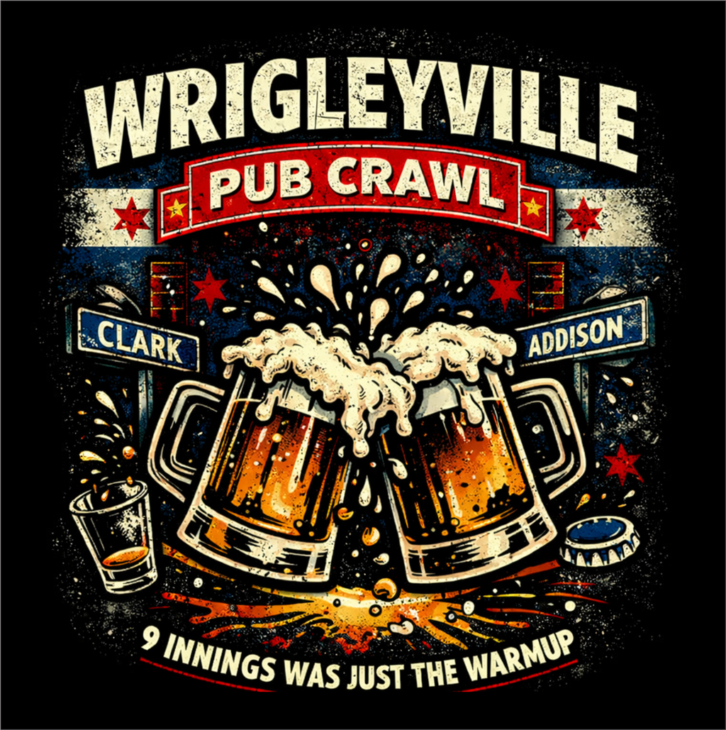 Wrigleyville Pub Crawl Tee